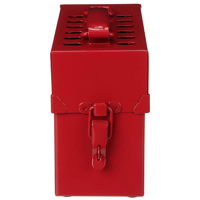 Heavy Duty Portable Metal Lock Box - Red