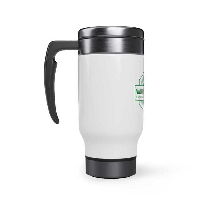 Construction Safety Week Stainless Steel Travel Mug with Handle, 14oz