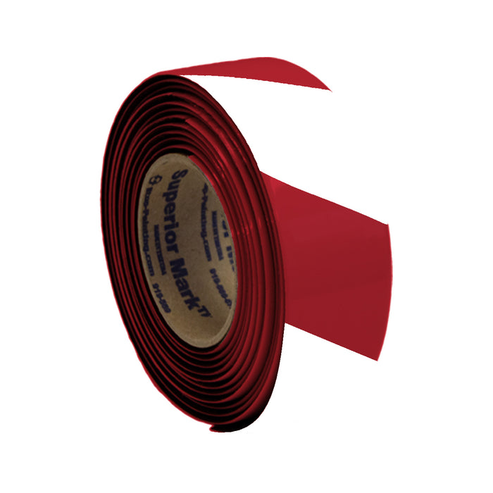 Superior Mark® Carpet Tape, 2'' x 100', Red/White Hazard Stripe