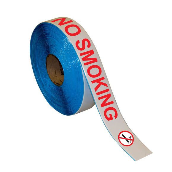 Floor Marking Message Tape, 2'' x 100' , NO SMOKING