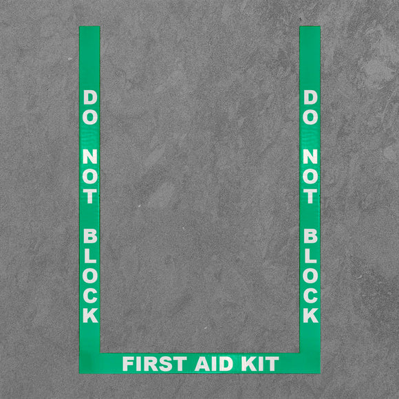 Floor Marking Border Tape, First Aid Border,  2'',  Vinyl