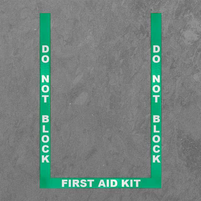 Superior Mark® First Aid Border, 2'', (2) 36'' strips, (1)24"strip, Vi ...
