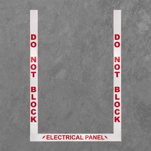 Floor Marking Border Tape, Electrical Panel Border, 2'', Vinyl
