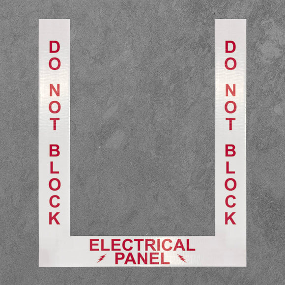 Floor Marking Border Tape, Electrical Panel Border , 4'', Vinyl