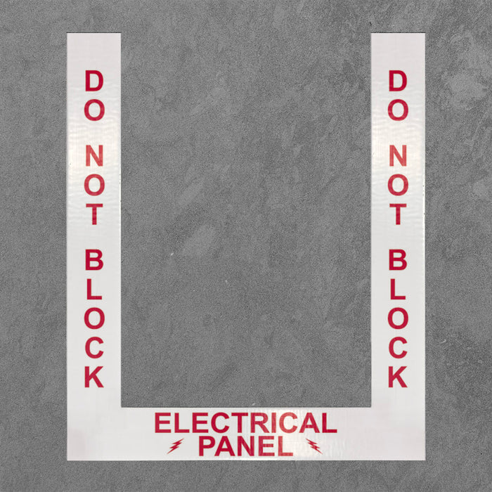 Superior Mark® Electrical Panel Border, 4'', (2) 36'' strips, (1) 24'' strip-Vinyl