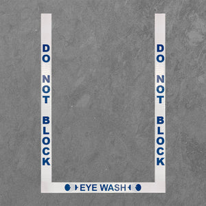 Floor Marking Border Tape, Eye Wash Border,  2'', Vinyl