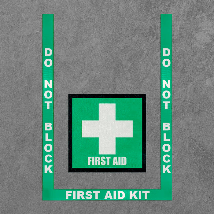 Superior Mark® Floor Marking Kit, First Aid Kit , Vinyl