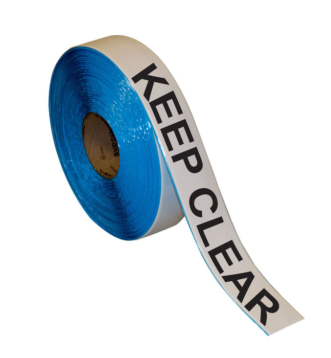 Superior Mark® Floor Tape, 2'' x 100', KEEP CLEAR