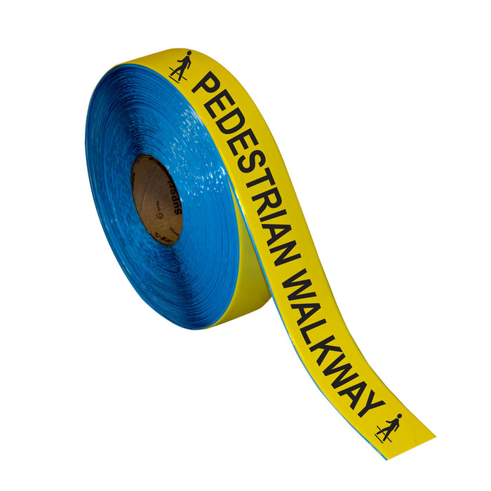 Superior Mark® Floor Tape, 2'' x 100', PEDESTRIAN WALKWAY