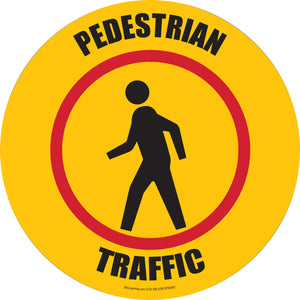 Floor Sign, Rubber, Pedestrian Traffic, 17.5''