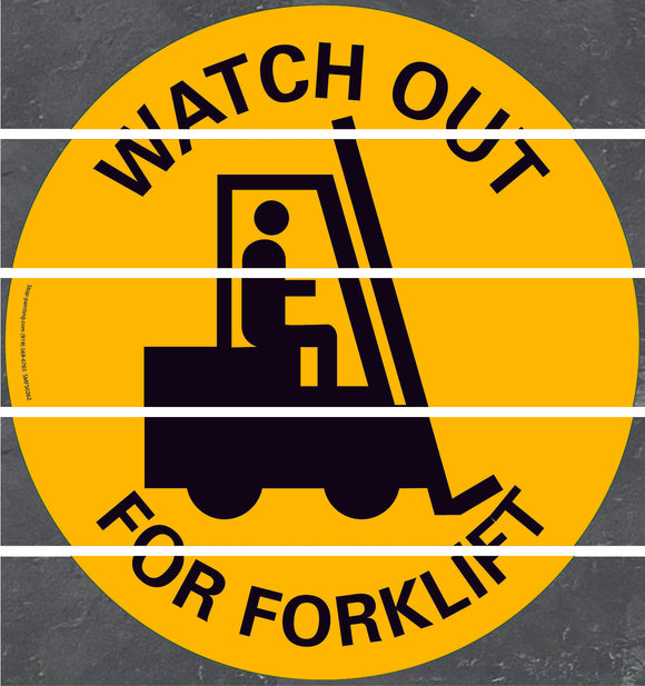 Floor Sign, Superior Mark,  Watch Out For Forklift, 17.5