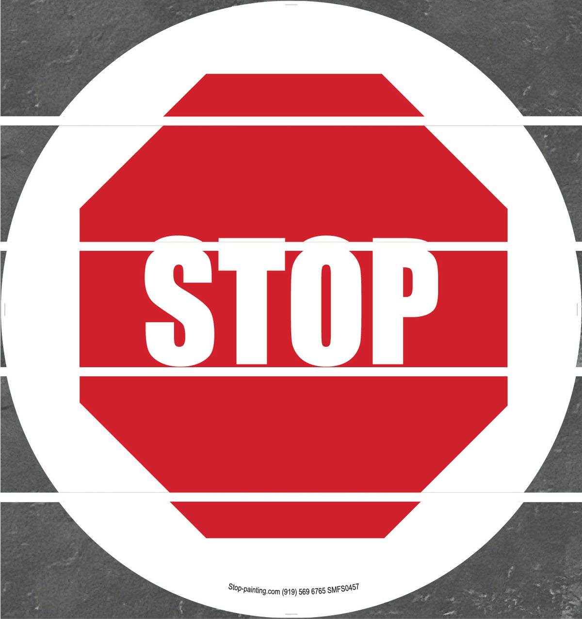 Floor Sign, Rubber, Stop Floor Sign, 17.5