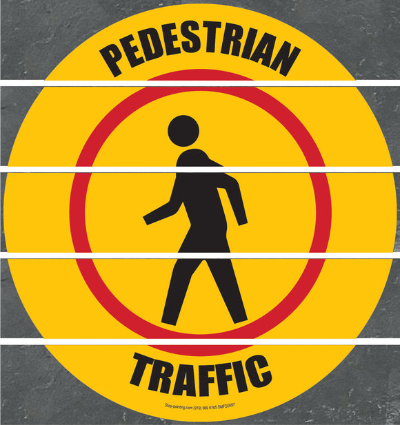 Floor Sign, Superior Mark,  Pedestrian Traffic, 17.5