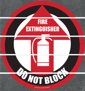 Floor Sign, Rubber, Fire Extinguisher, 17.5''