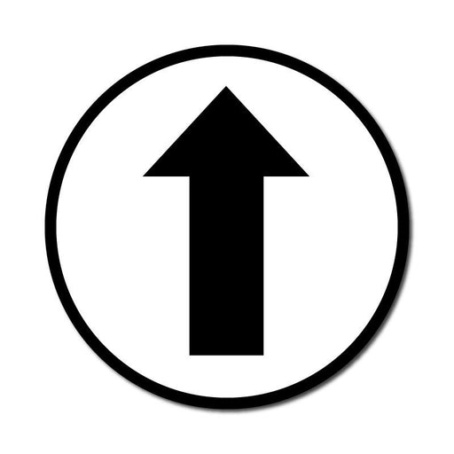 Colored Arrow Anti-Slip Circle Floor Sticker: Multiple Colors  - 36" Diameter - makesafetyvisible.com
