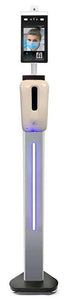 Temperature Scanning Kiosk with 4ft Stand & Hand Sanitizer Dispenser