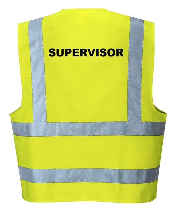 'Supervisor' Pre-Printed Hi-Visibility Vest
