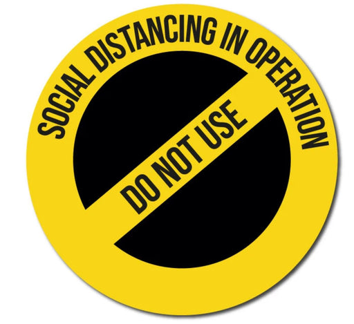 Do Not Use - Multi-Purpose Vinyl Sticker. Sizes:  4'' - 8'' - 12'' - makesafetyvisible.com