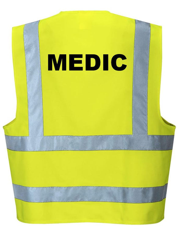 'Medic' Pre-Printed Hi-Visibility Vest