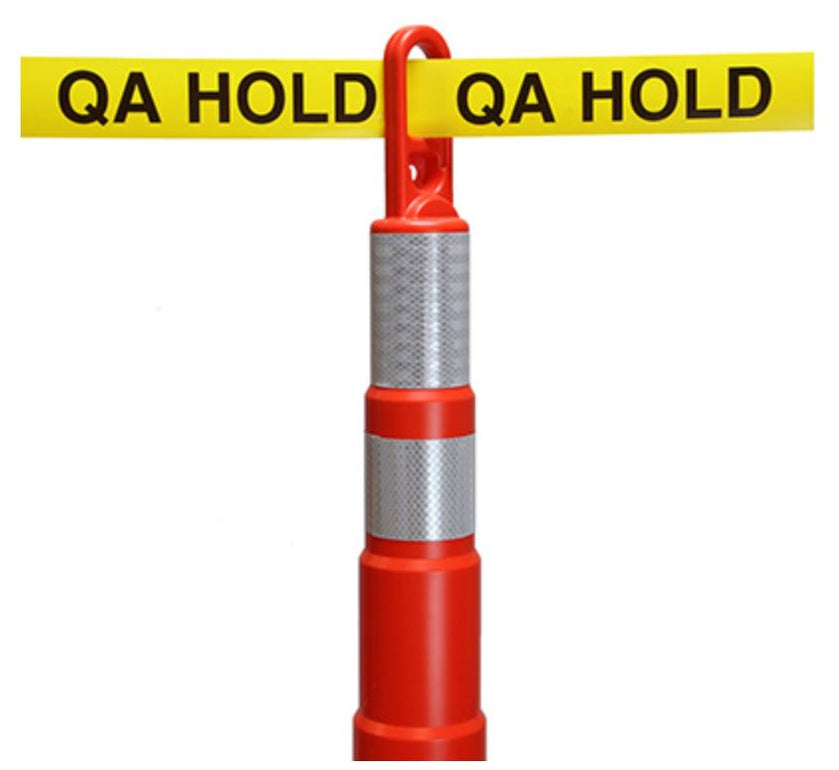 Quality Control 'QA Hold' Barricade Tape - 3'' Wide x 500' Long ...