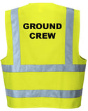 'Ground Crew' Pre-Printed Hi-Visibility Vest
