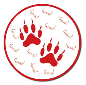 Animal Footprints Anti-Slip Floor Stickers - 24" Diameter