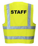 'Staff' Pre-Printed Hi-Visibility Vest