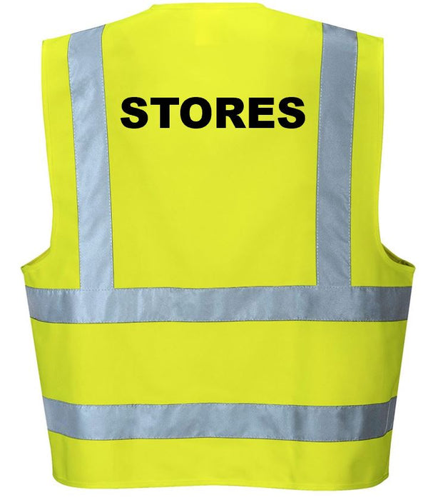 'Stores' Pre-Printed Hi-Visibility Vest