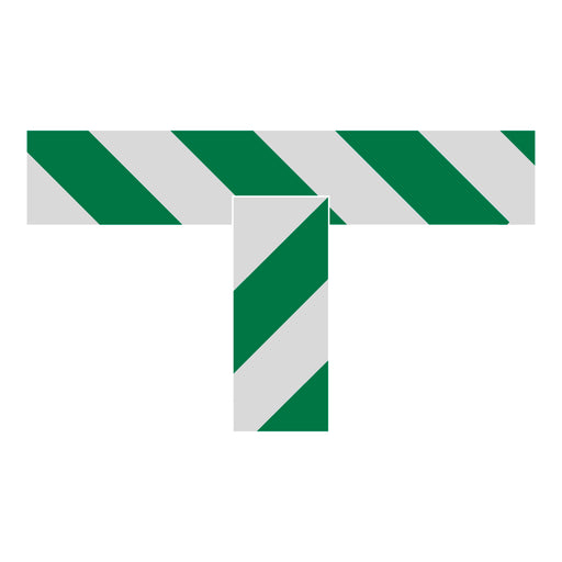 Floor Markings, Ts, 2'' Hazard Stripe - makesafetyvisible.com