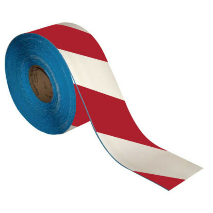 Superior Mark® Floor Tape, 4'' x 100' Hazard Stripe