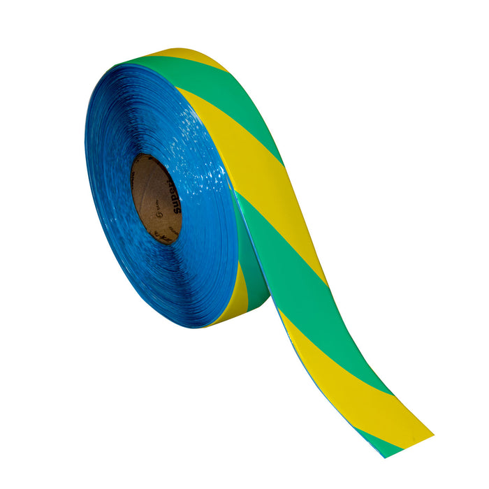 Superior Mark® Floor Tape, 2'' x 100' Hazard Stripe