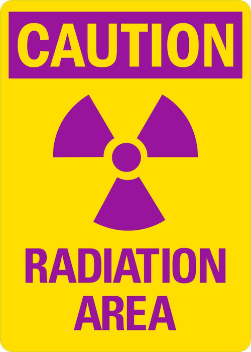 CAUTION Radiation Area Sign