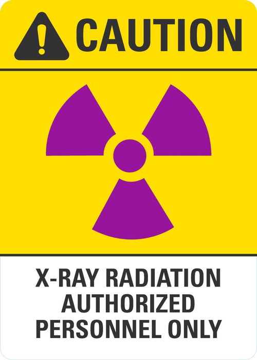 CAUTION X-Ray Radiation (Authorized Personnel Only Sign)