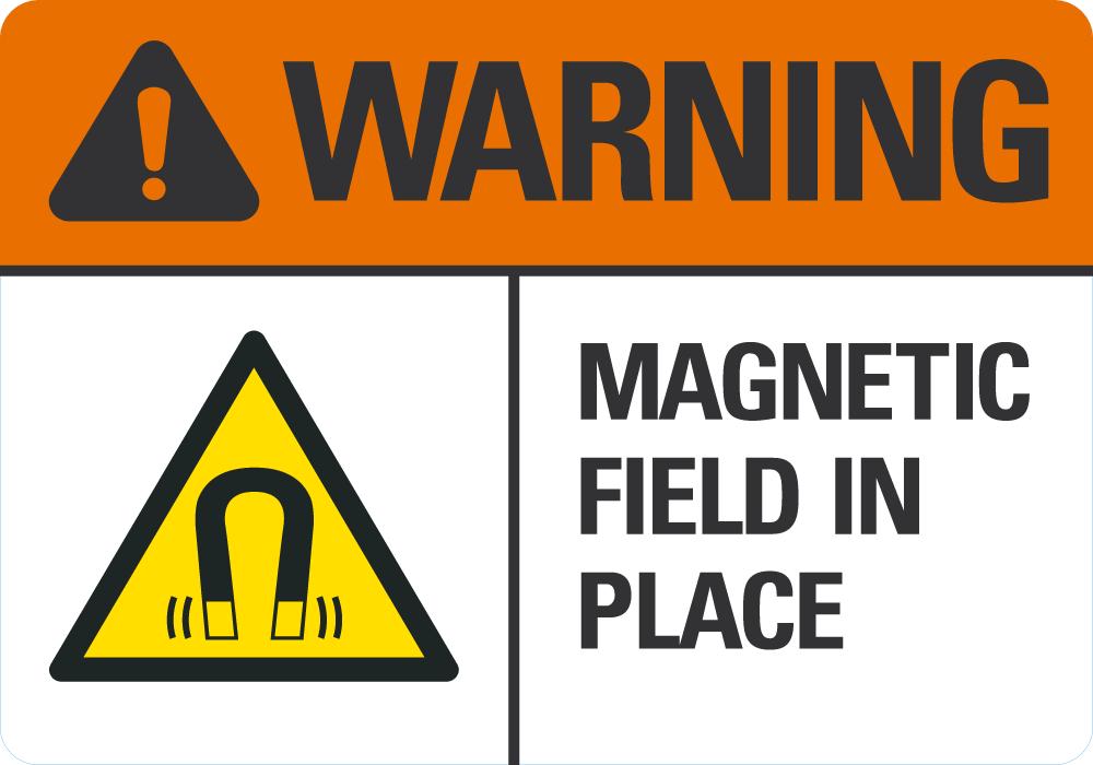WARNING Magnetic Field In Place