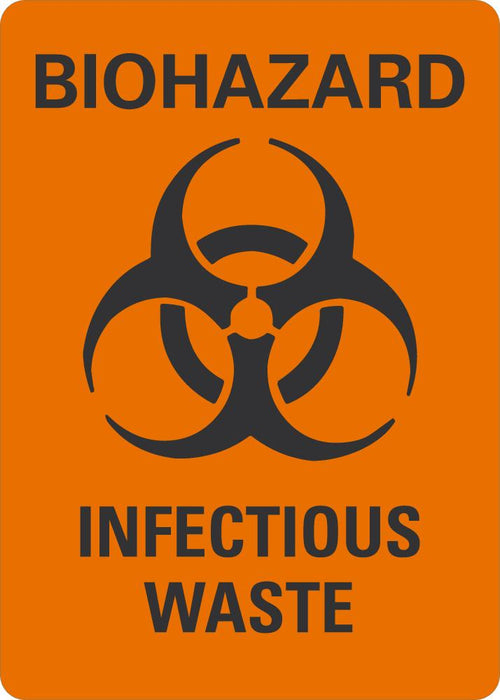 BIOHAZARD Infectious Waste Sign
