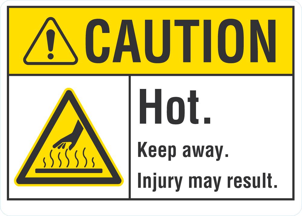 CAUTION Hot Sign — makesafetyvisible.com