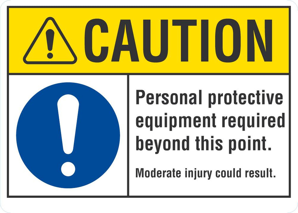 CAUTION Personal Protective Equipment Required