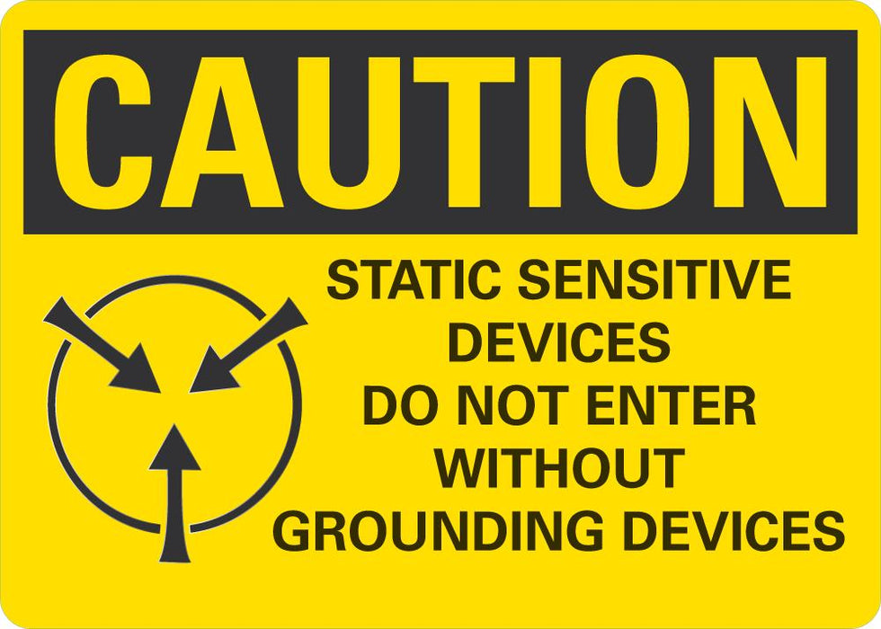 CAUTION Static Sensitive Devices Sign — makesafetyvisible.com