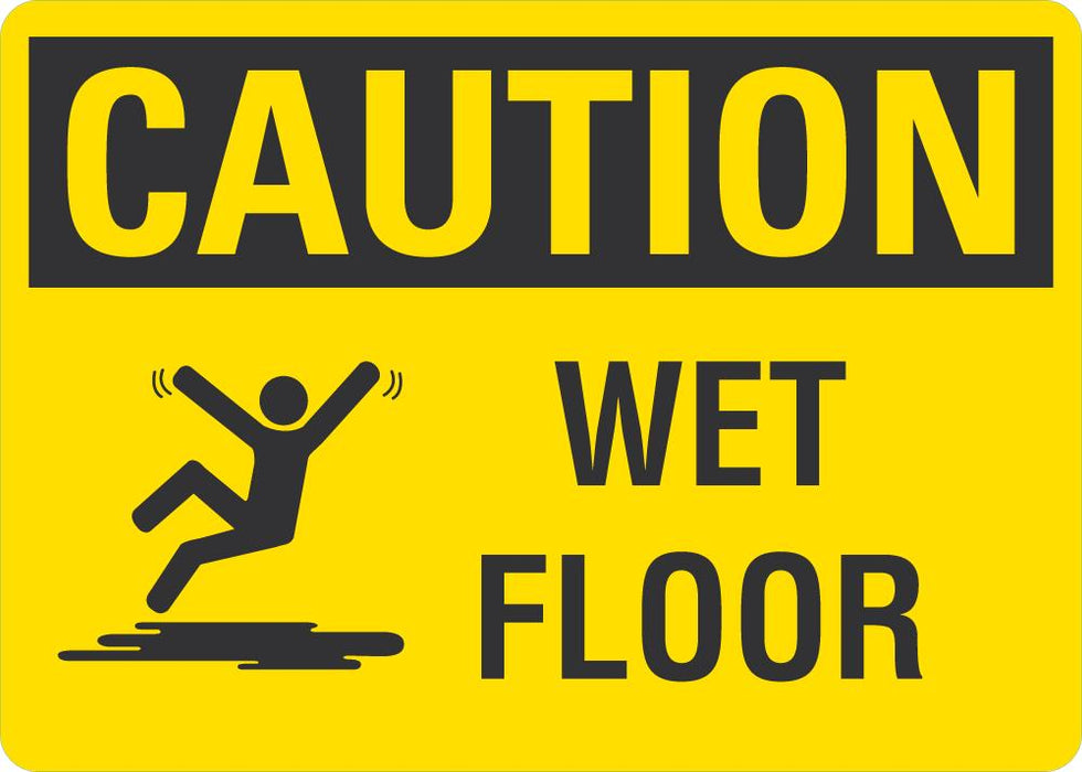 CAUTION Wet Floor Sign