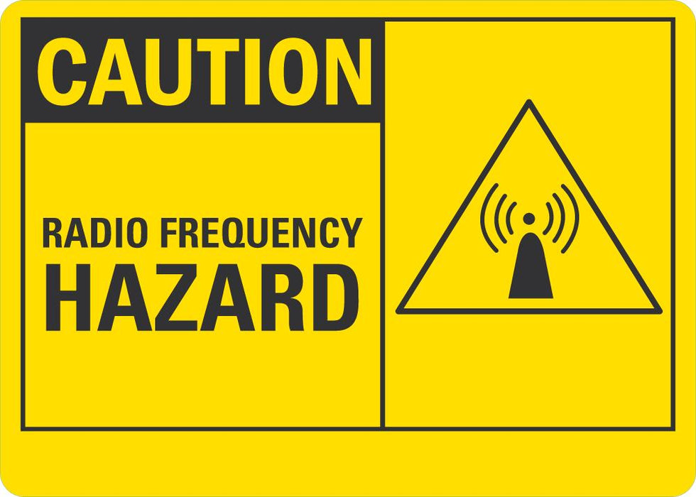 CAUTION Radio Frequency Hazard Sign