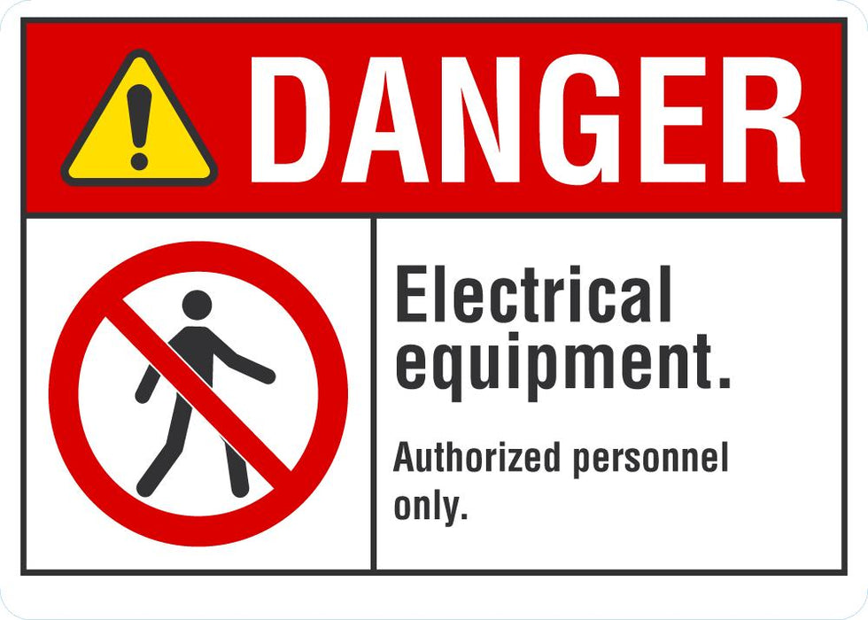 Electrical Instrument Signage DANGER Electrical Equipment Sign — makesafetyvisible.com