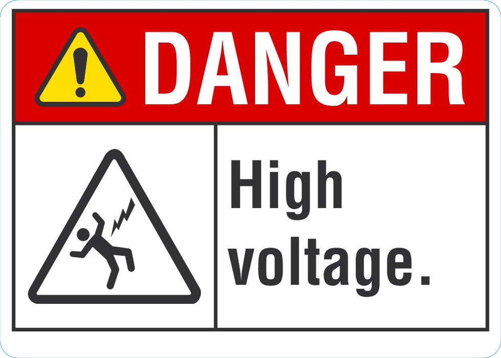 DANGER High Voltage Sign