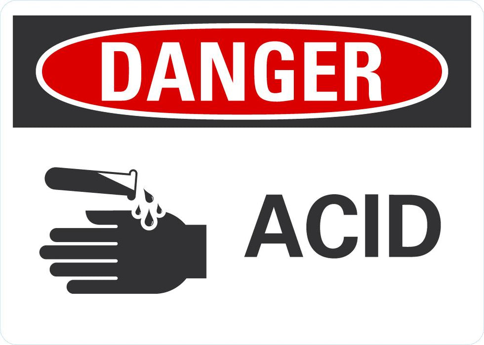 DANGER Acid Sign