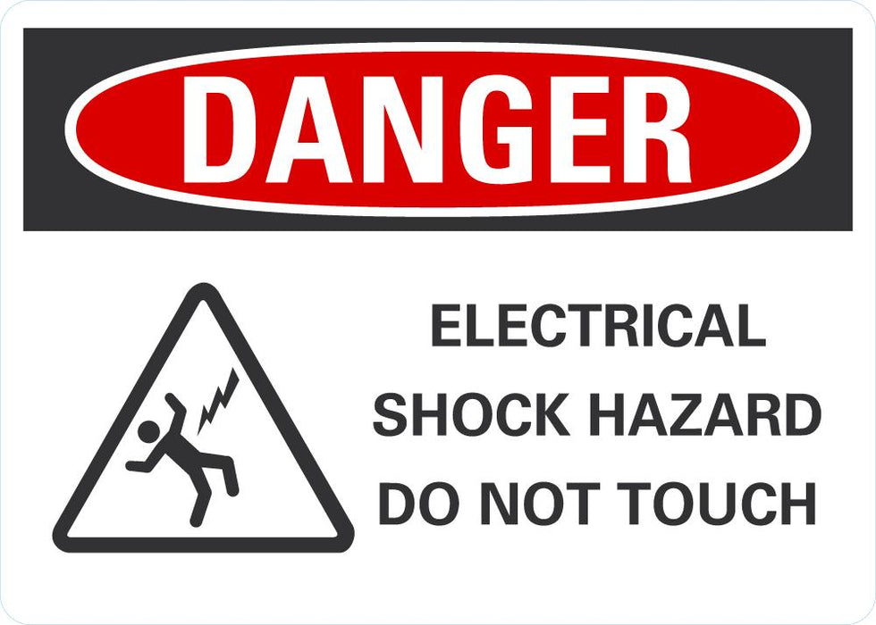 DANGER Electrical Shock Hazard Sign