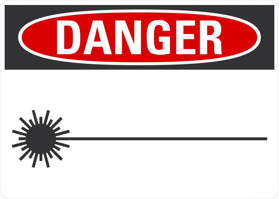 DANGER Laser Beam Graphic Sign