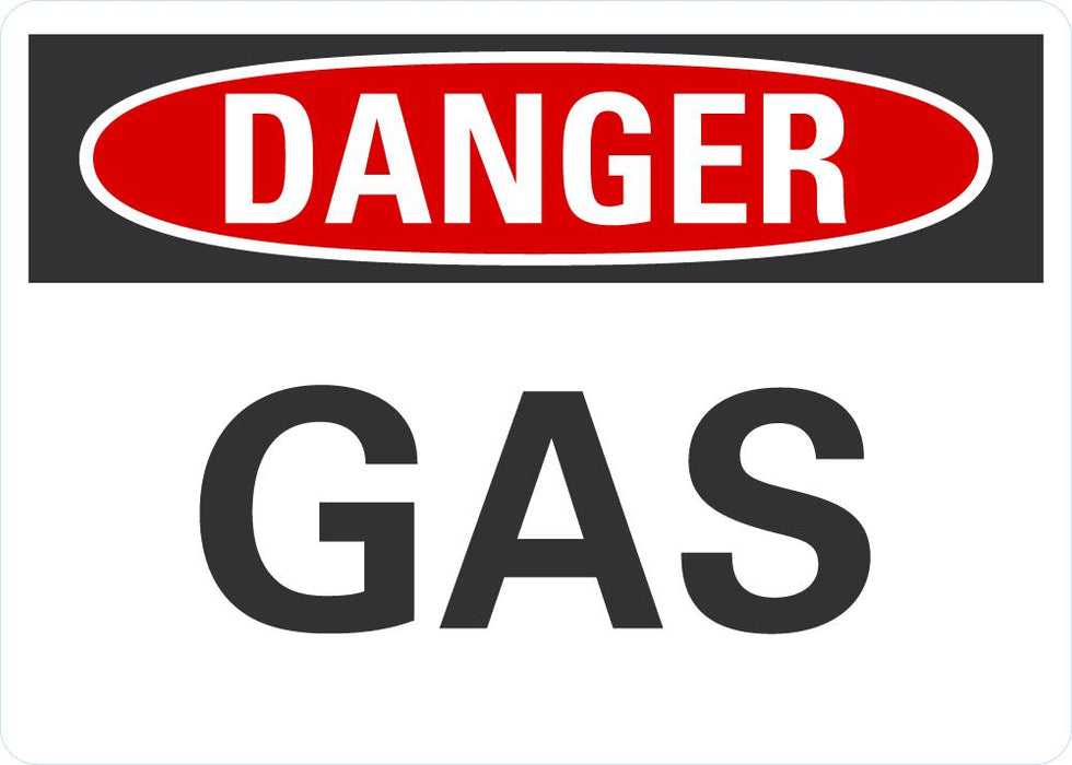 DANGER GAS Sign