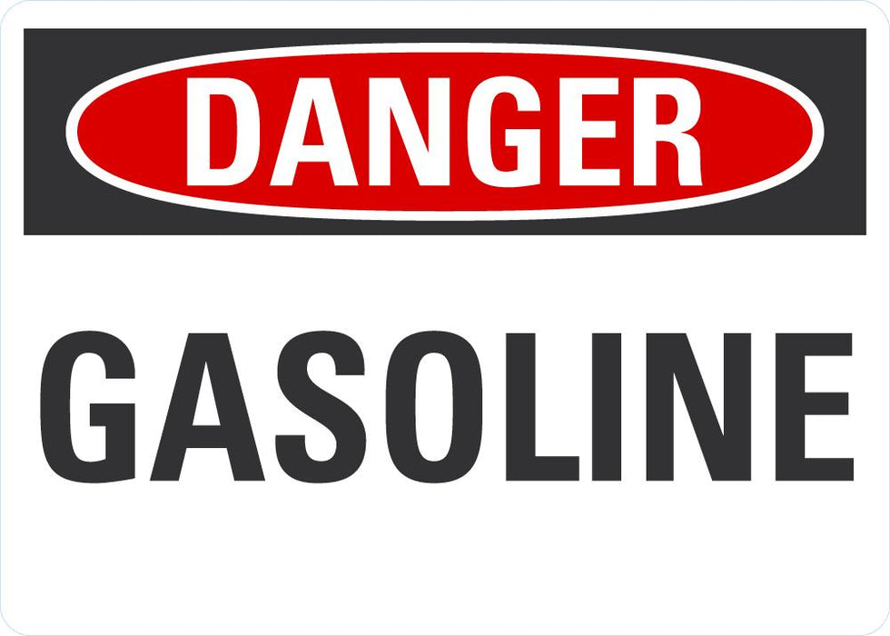 DANGER GASOLINE Sign