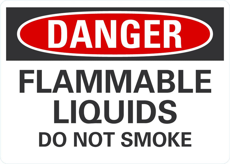DANGER Flammable Liquids, Do Not Smoke Sign โ makesafetyvisible.com