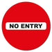 No Entry Circle Anti-Slip Floor Sticker - 24" Diameter - makesafetyvisible.com