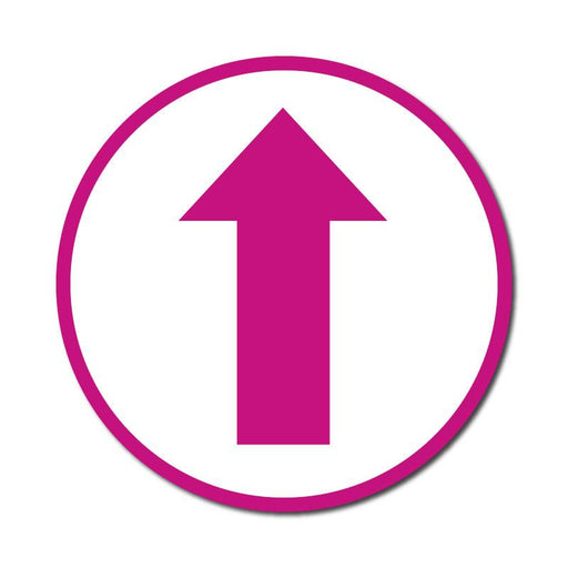 Colored Arrow Anti-Slip Circle Floor Sticker: Multiple Colors  - 36" Diameter - makesafetyvisible.com